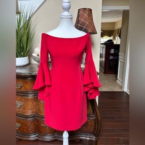 BOSTON PROPER Social Red Cocktail Dress